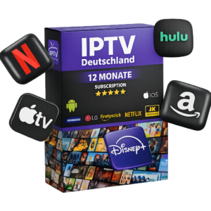 IPTV 12 Monate Deutschland Abonnement mit 35.000+ Kanälen in 4K