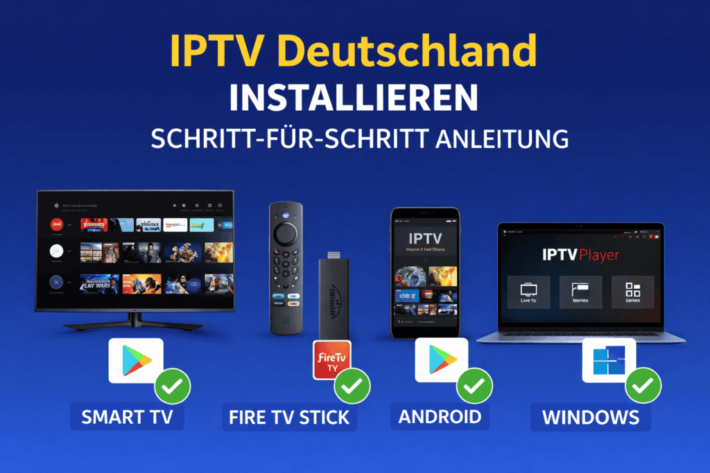 IPTV Deutschland installieren Anleitung für Smart TV und Fire TV Stick
